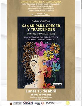 Cartel de la Presentación del libro: Sanar para crecer y trascender