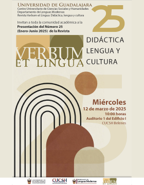 Cartel de la Presentación del número 25 (Enero-Junio 2025) de la Revista Verbum et Lingu