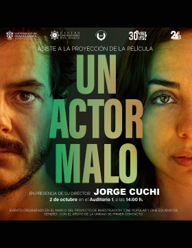 Cartel de la Proyección de la película: Un actor malo