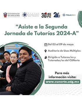 Cartel de la Segunda Jornada de Tutorías 2024-A del CUNorte