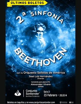 Cartel de la Segunda sinfonía de Beethoven