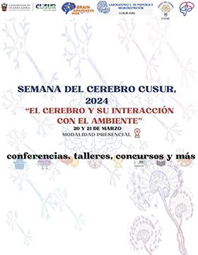 Cartel de la Semana del Cerebro CUSur 2024