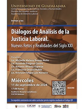 Cartel de los Diálogos de Análisis de la Justicia Laboral