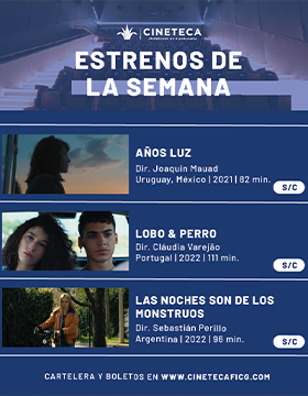Cartel de los estrenos de la Cartelera de la Cineteca FICG