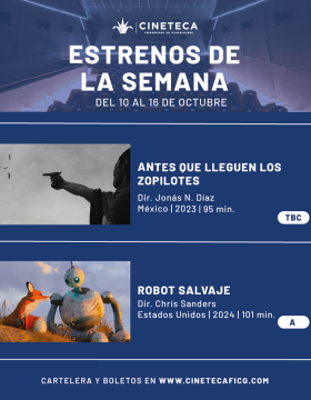Cartel de los estrenos de la Cineteca FICG