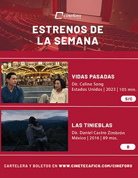 Cartel de los estrenos del Cineforo Universidad
