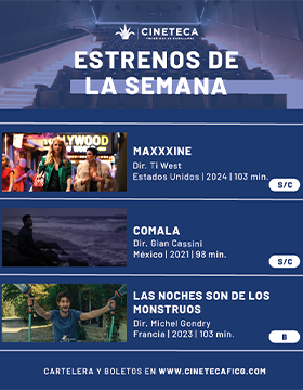 Cartel de los estrenos de la Cineteca FICG