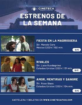 Cartel de los estrenos de la Cineteca FICG