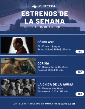 Cartel de los estrenos de la Cineteca FICG