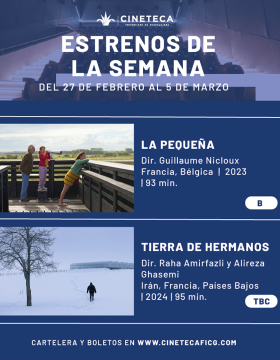 Cartel de los estrenos de la Cineteca FICG