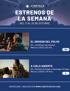 Cartel de los estrenos de la Cineteca FICG