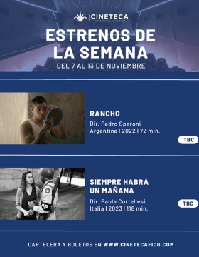 Cartel de los estrenos de la Cineteca FICG