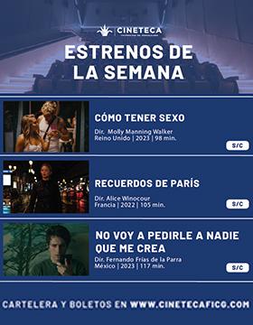 Cartel de los estrenos de la Cineteca FICG, del 16 al 22 de noviembre