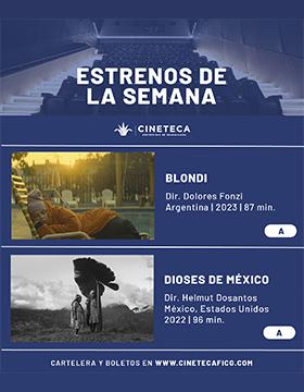 Cartel de los estrenos de la Cartelera de la Cineteca FICG, del 22 al 28 de junio