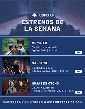 Cartel de los estrenos de la Cineteca FICG, del 7 al 13 de diciembre