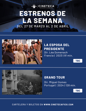 Cartel de los estrenos de la Cineteca FICG