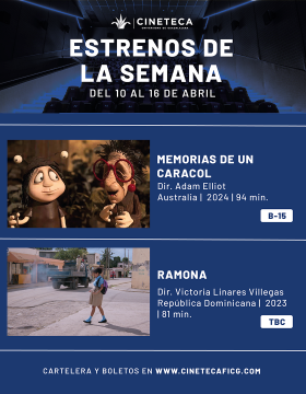 Cartel de los estrenos de la Cineteca FICG