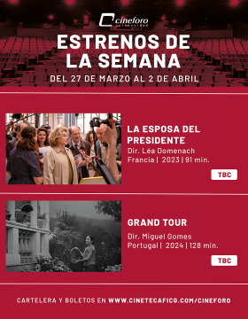 Cartel de los estrenos del Cineforo Universidad