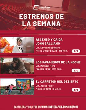 Cartel de los estrenos del Cineforo Universidad
