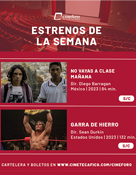 Cartel de los estrenos del Cineforo Universidad