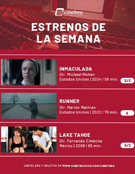 Cartel de los estrenos del Cineforo Universidad