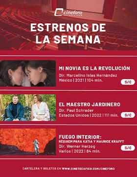 Cartel de los estrenos del Cineforo Universidad