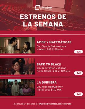 Cartel de los estrenos del Cineforo Universidad