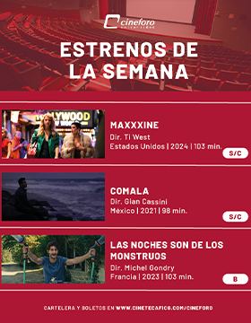 Cartel de los estrenos del Cineforo Universidad