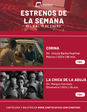 Cartel de los estrenos del Cineforo Universidad