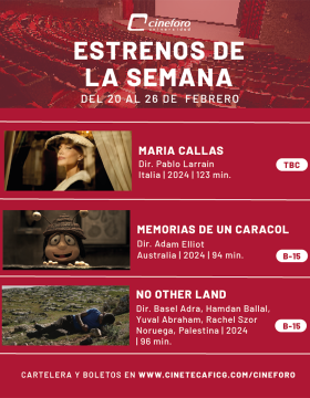 Cartel de los estrenos del Cineforo Universidad