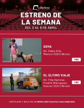 Cartel de los estrenos del Cineforo Universidad