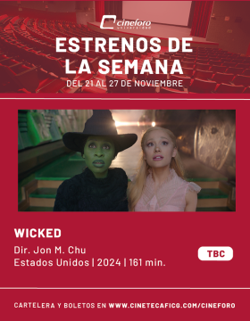 Cartel de los estrenos del Cineforo Universidad