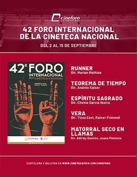 Cartel de los estrenos del Cineforo Universidad, del 30 de agosto al 6 de septiembre