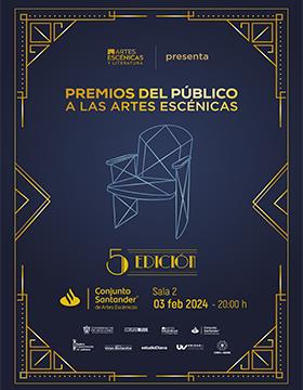 Cartel de los Premios del público a las artes escénicas, 5° edición