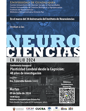 Cartel de Neurociencias en julio 2024
