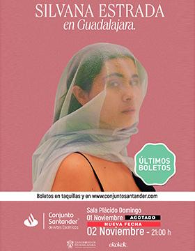 Cartel de Silvana Estrada en Guadalajara