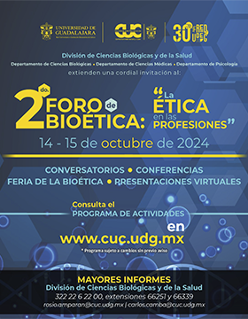 Cartel del 2do. Foro de Bioética "La ética en las profesiones"