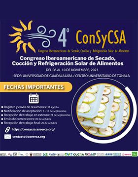 Cartel del  4º Congreso Iberoamericano de Secado, Cocción y Refrigeración Solar de los Alimentos