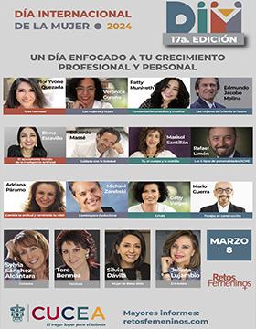 Cartel del 7a. edición del DIM, Día Internacional de la Mujer 2024 “Retos femeninos”
