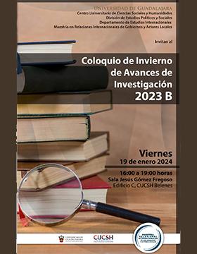 Cartel del Coloquio de Invierno de Avances de Investigación 2023-B