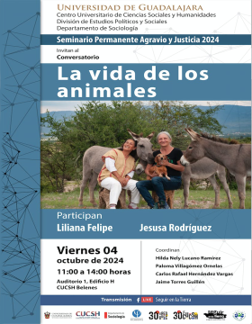 Cartel del Conversatorio: La vida de los animales