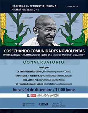 Cartel del Conversatorio: Cosechando comunidades noviolentas