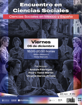 Cartel del Encuentro de Ciencias Sociales "Ciencias Sociales en México y España"