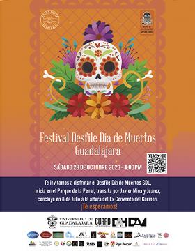 Cartel del Festival Desfile de Día de Muertos Guadalajara