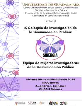 Catel del IX Coloquio de Investigación de la Comunicación Pública: Sinergia