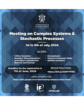 Cartel del Meeting on Complex Systems & Stochastic Processes