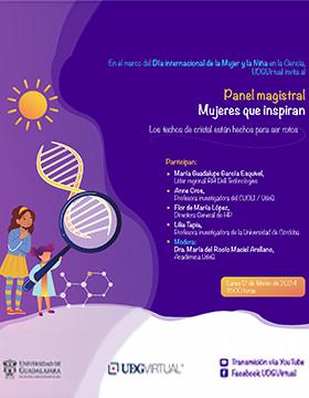 Cartel del Panel magistral: Mujeres que inspiran. Los techos de cristal están hechos para ser rotos