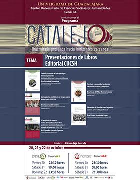 Cartel del Programa Catalejo: “Presentaciones de libros. Editorial CUCSH”