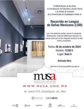 Cartel del Recorrido en Lengua de Señas Mexicana (LSM)