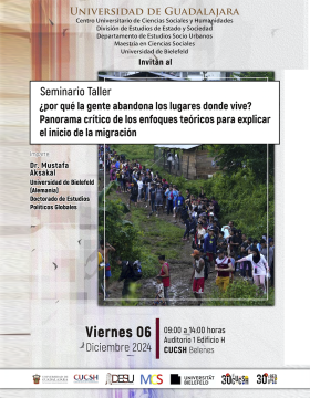 Cartel del Seminario-Taller: ¿Por qué la gente abandona los lugares donde vive?